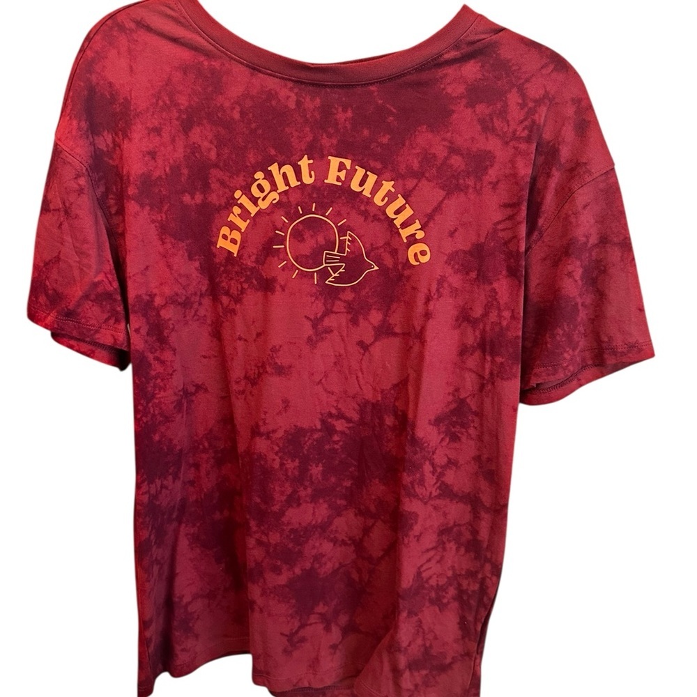NWT Bright Future Red Tie-Dye Women's Top​ - Picture 4 of 6
